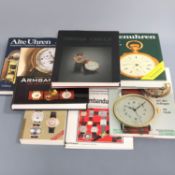 Konvolut: 8 Uhrenfachbücher, 1. 'Armbanduhren - Vom ersten
