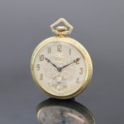 GRUEN SemiThin Frackuhr in 14k Gold Metall- verstärkt,