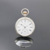 J. ASSMANN Glashütte offene Silbertaschenuhr, Deutschland