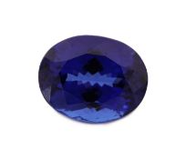 Loser Tansanit, 18.11 ct, 13.59 x 17.10 x 10.45 mm,