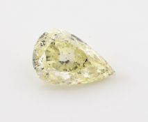 Loser Diamanttropfen, 1.00 ct Natural Fancy Light Brownish