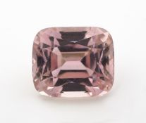 Loser Kunzit, ca. 56.46 ct, Kissenschliff, ca.21.84 x