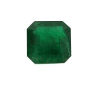 Loser Smaragd, ca. 2.44 ct, Emerald Cut, ca. 8.46 x 8.24 x