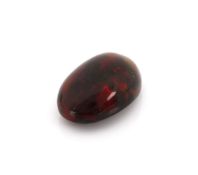 Loser schwarzer Opal, ca. 10.91 ct, ovaler Cabochon,