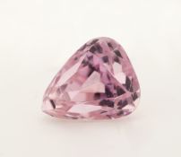 Loser Kunzit, ca. 24.78 ct, facett. Tropfen, ca. 18.96 x