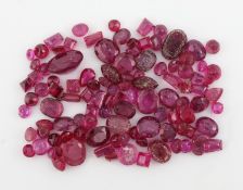 Lot lose Rubine, zus. ca. 18.32 ct, versch. Schliffformen,