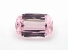 Loser Kunzit, ca. 23.54 ct, Kissenschliff, ca.19.96 x