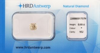 Loser Diamant, Cushion Cut, 0.90 ct Natural Light