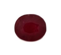 Loser Rubin, 7.99 ct, ovalfacett., ca. 11.97 x9.82 x 6.64