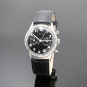 ZENITH seltener Military Schaltradchronograph in Stahl,