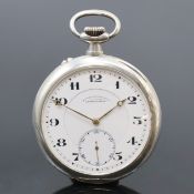 A. LANGE & SÖHNE -DUF- offene Silbertaschenuhr,