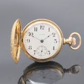ELGIN Herrensavonette in GG 585/000, USA um 1900, grav.