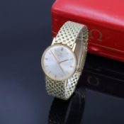 OMEGA Herrenarmbanduhr in GG 585/000 Referenz 14756SC-61,