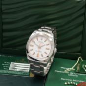 ROLEX Oyster Perpetual Milgauss Herrenarmbanduhr Referenz