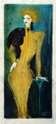 Monika Dawidowski, 1951 Miltenberg Radierung mit Collage,
