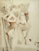 Jürgen Görg, geb. 1951 Dembach, Lithographie, 'Marionetten