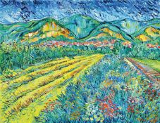 Peter Dörffel, 1935 Halle-2021 Heidelberg, Landschaft an