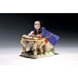 Porzellanfigur, Meissen, 20.Jh., Porzellan, farbig