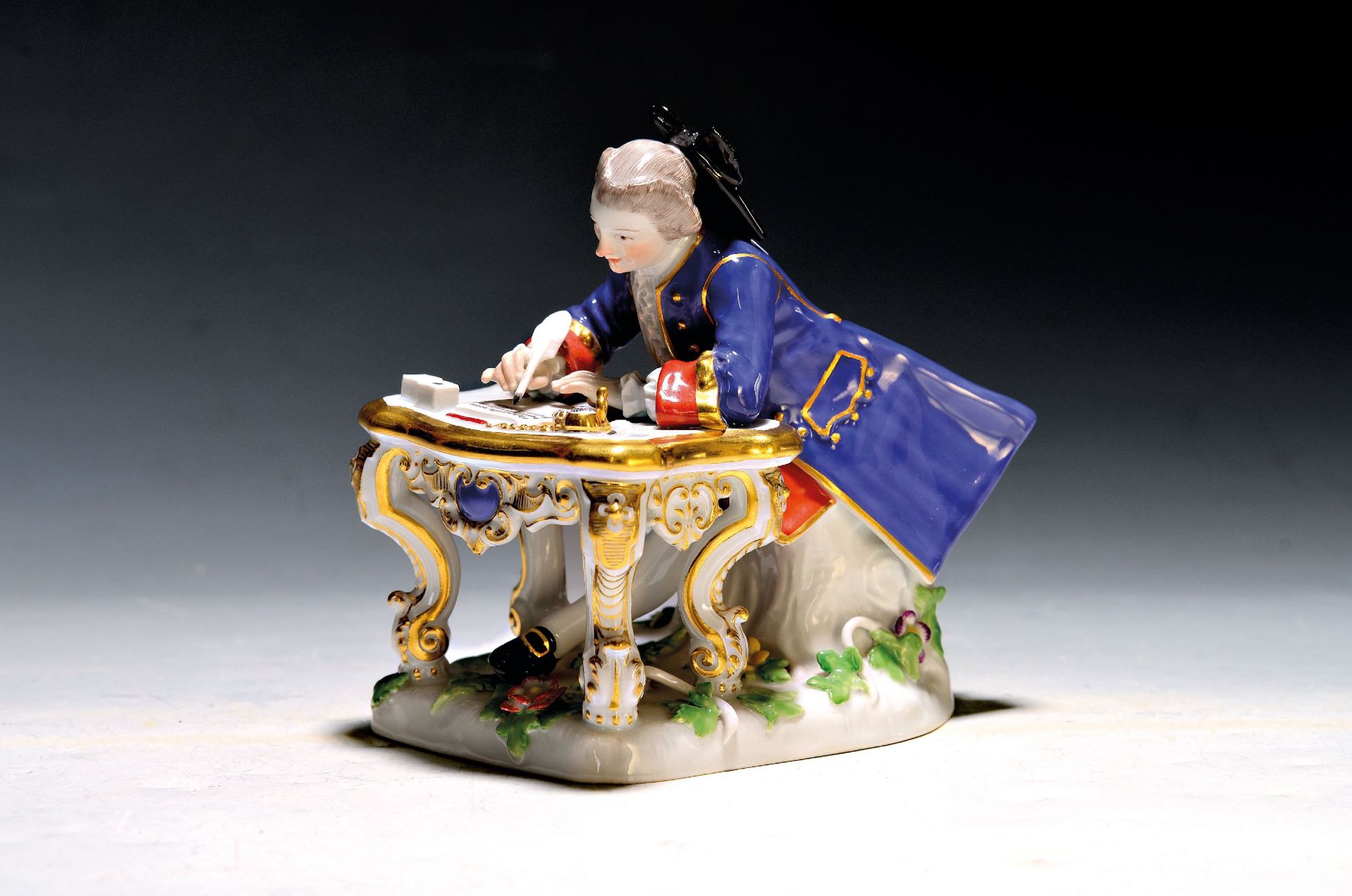 Porzellanfigur, Meissen, 20.Jh., Porzellan, farbig