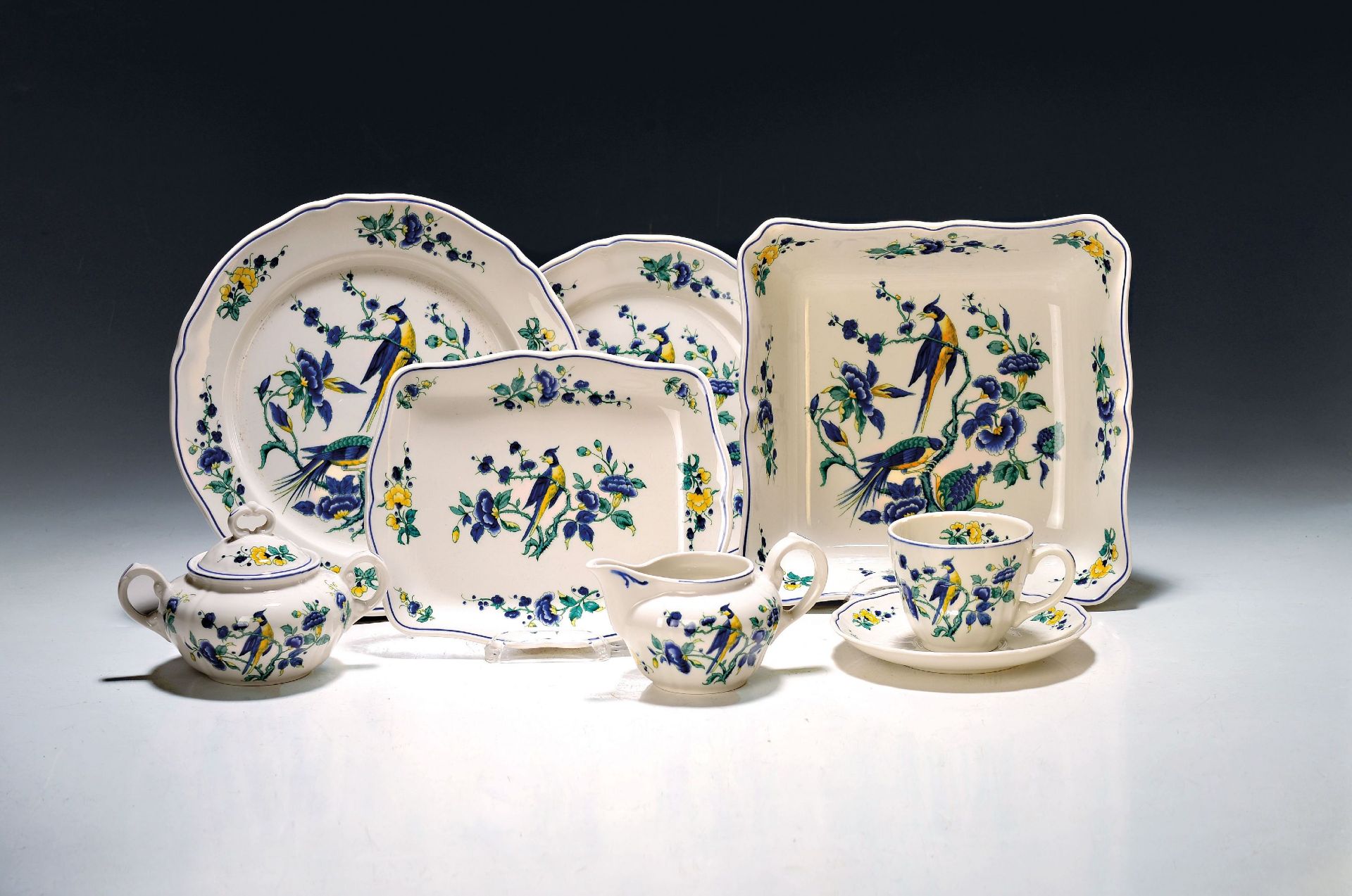 Service, Villeroy & Boch, Modell Phönix blau, 12 Tassen