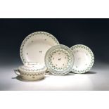 8 Serviceteile, Wien, 18. Jh., Petersiliendekor,