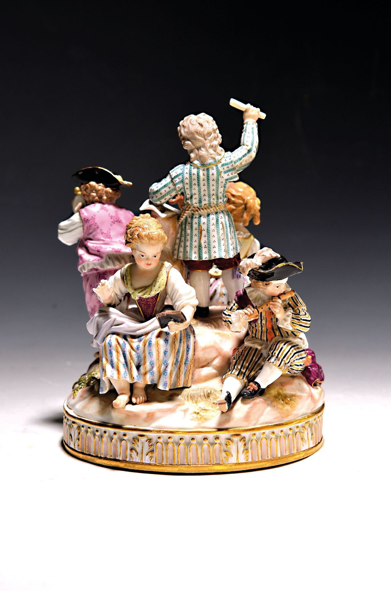 Porzellangruppe, Meissen, um 1850- 1924, Entwurf Michel - Bild 2 aus 2