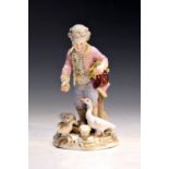 Porzellangruppe, Meissen, um 1850-1924, Knabe beim