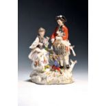 Porzellangruppe, Meissen, um 1850-1924, Allegorie auf das