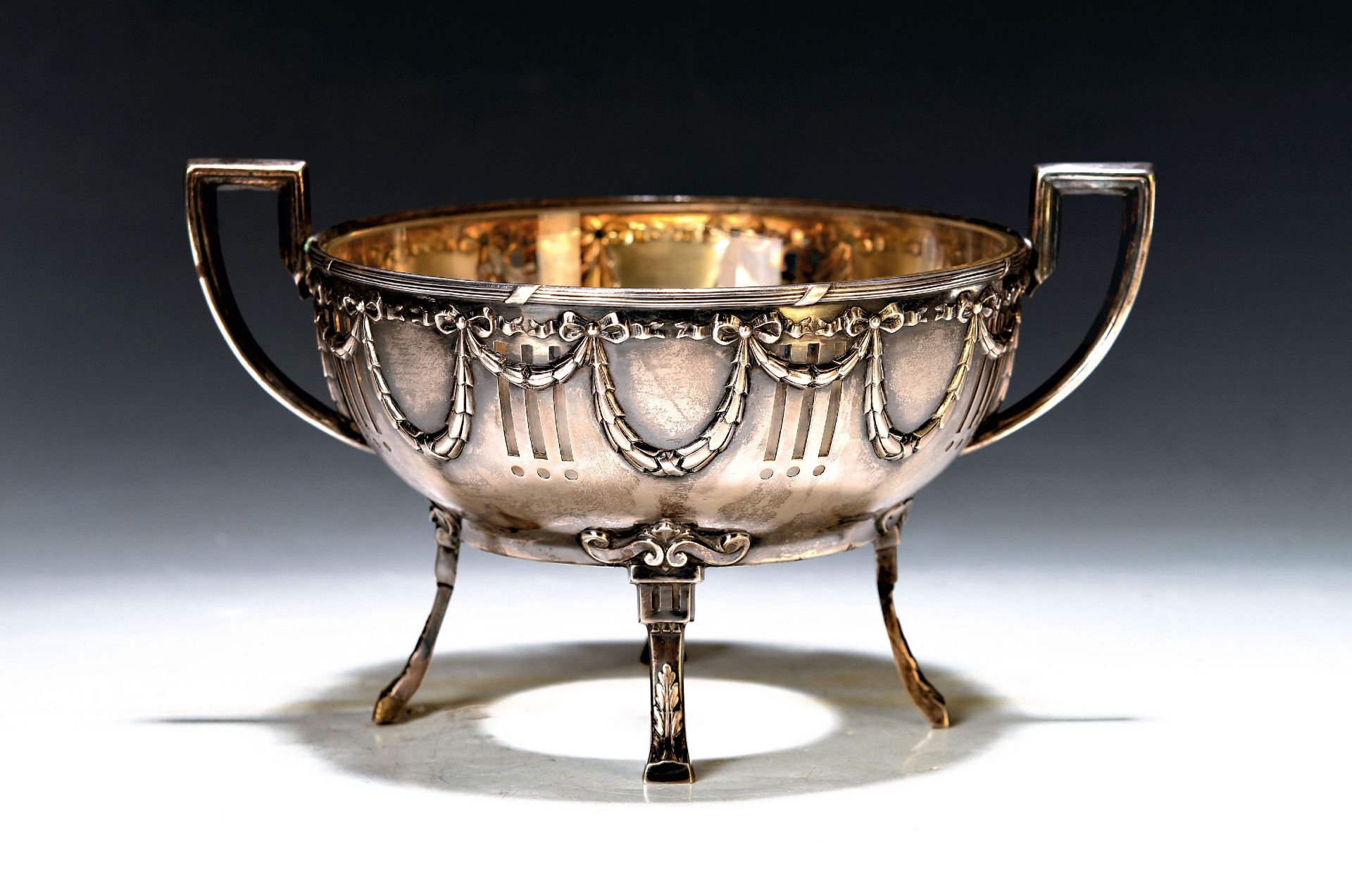Anbietschale mit Glaseinsatz, Gebr. Deyhle, Schwäbisch