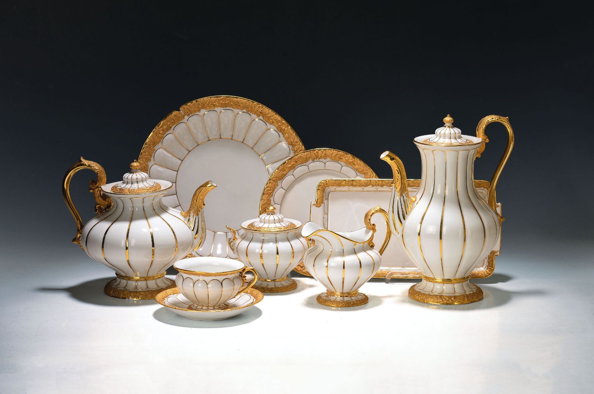 Kaffee- und Teeservice B-Form, Meissen, nach 1945,