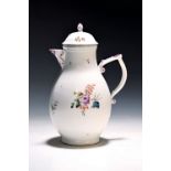 Große Kaffeekanne, Höchst, 2. Hälfte 18. Jh., Porzellan,