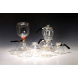 Konvolut Glasgeschirr, Entw. Wilhelm Wagenfeld (1900-1990)