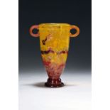 Frühe Kantharos-Vase, Emile Galle, 1890-1900 , farbloses