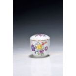 Kleine Deckeldose, Meissen, 18. Jh., Porzellan,