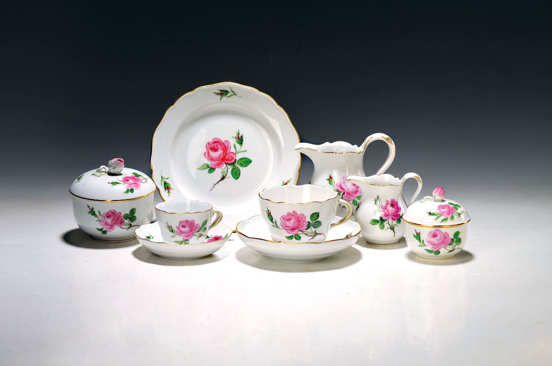 Kaffeeservice, Meissen, 20. Jh., 1. und 2. Wahl, Dekor