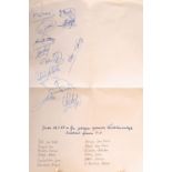 Autographen der spanischen Nationalmannschaft nach dem