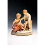 Figurengruppe, Meissen, um 1880-90, Entwurf Michael Victor