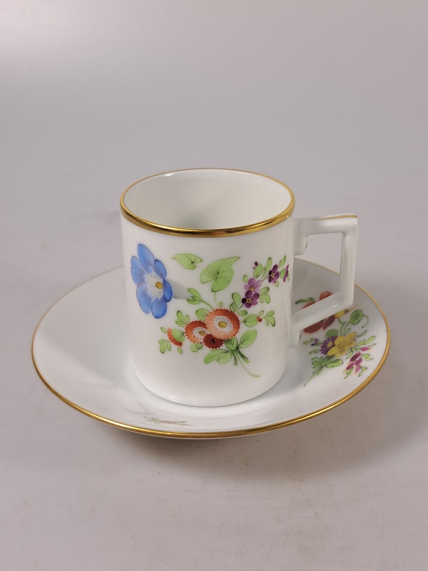 Kaffeeservice, Höchst, 20. Jh., Kaffeekanne, Milchkanne, - Bild 20 aus 25