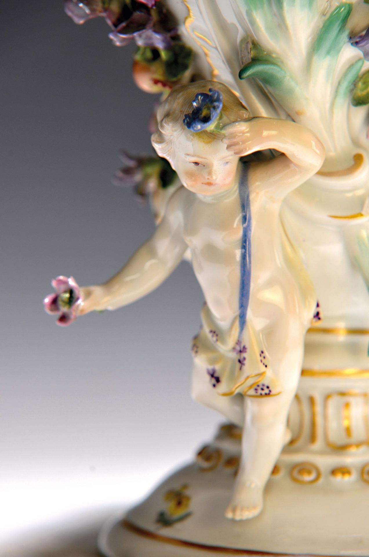 Potpourri-Vase, Meissen, um 1750, Porzellan, - Bild 4 aus 6