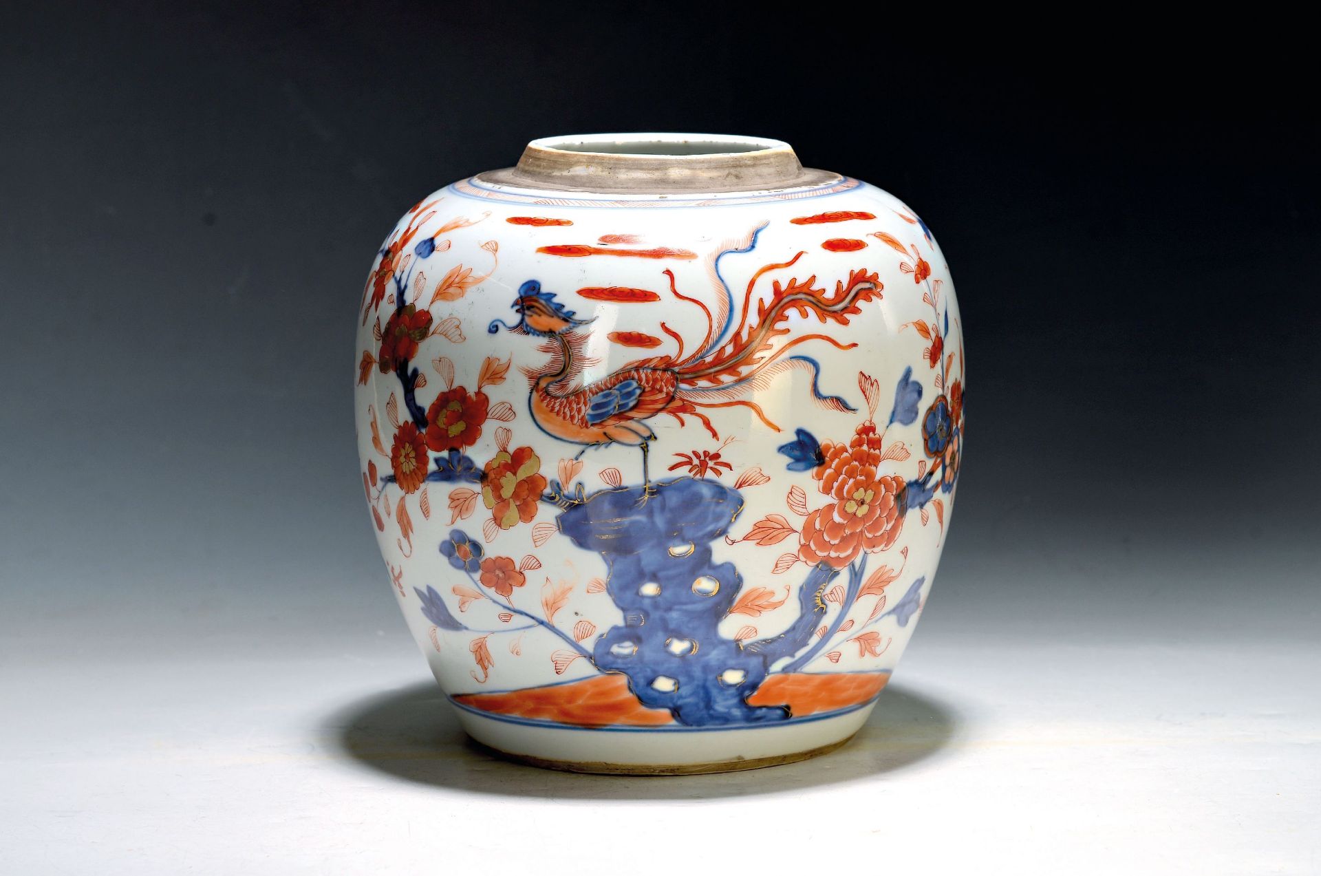 Ingwertopf, China, um 1880/1900, Porzellan,