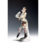 Porzellanfigur, Bajazzo, Meissen, 20. Jh., Entwurf Paul