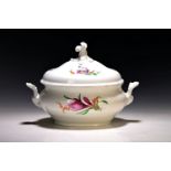 Deckelschüssel, Meissen, 30/40er Jahre, Blume 2, 2. Wahl,