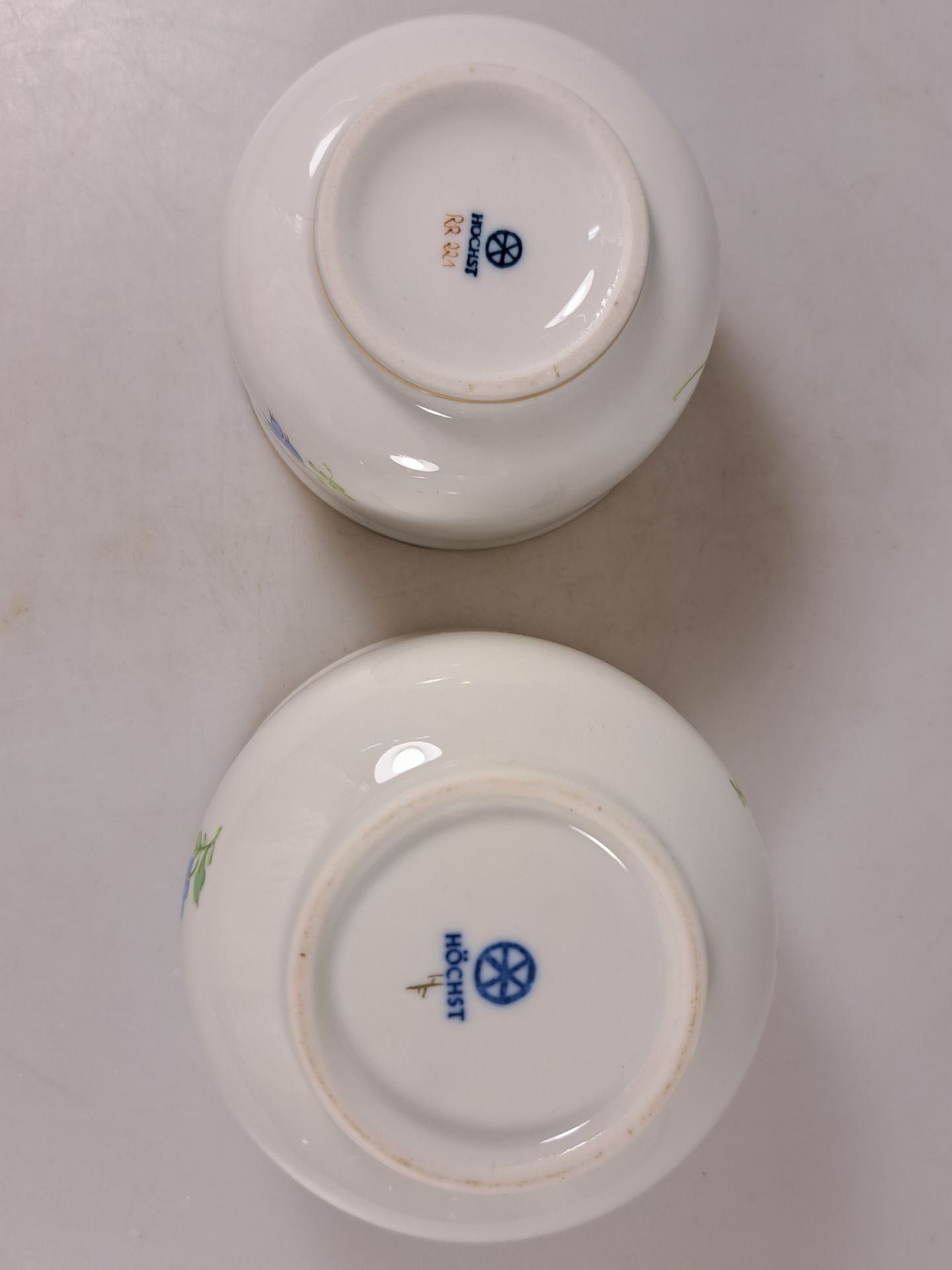 Kaffeeservice, Höchst, 20. Jh., Kaffeekanne, Milchkanne, - Bild 10 aus 25