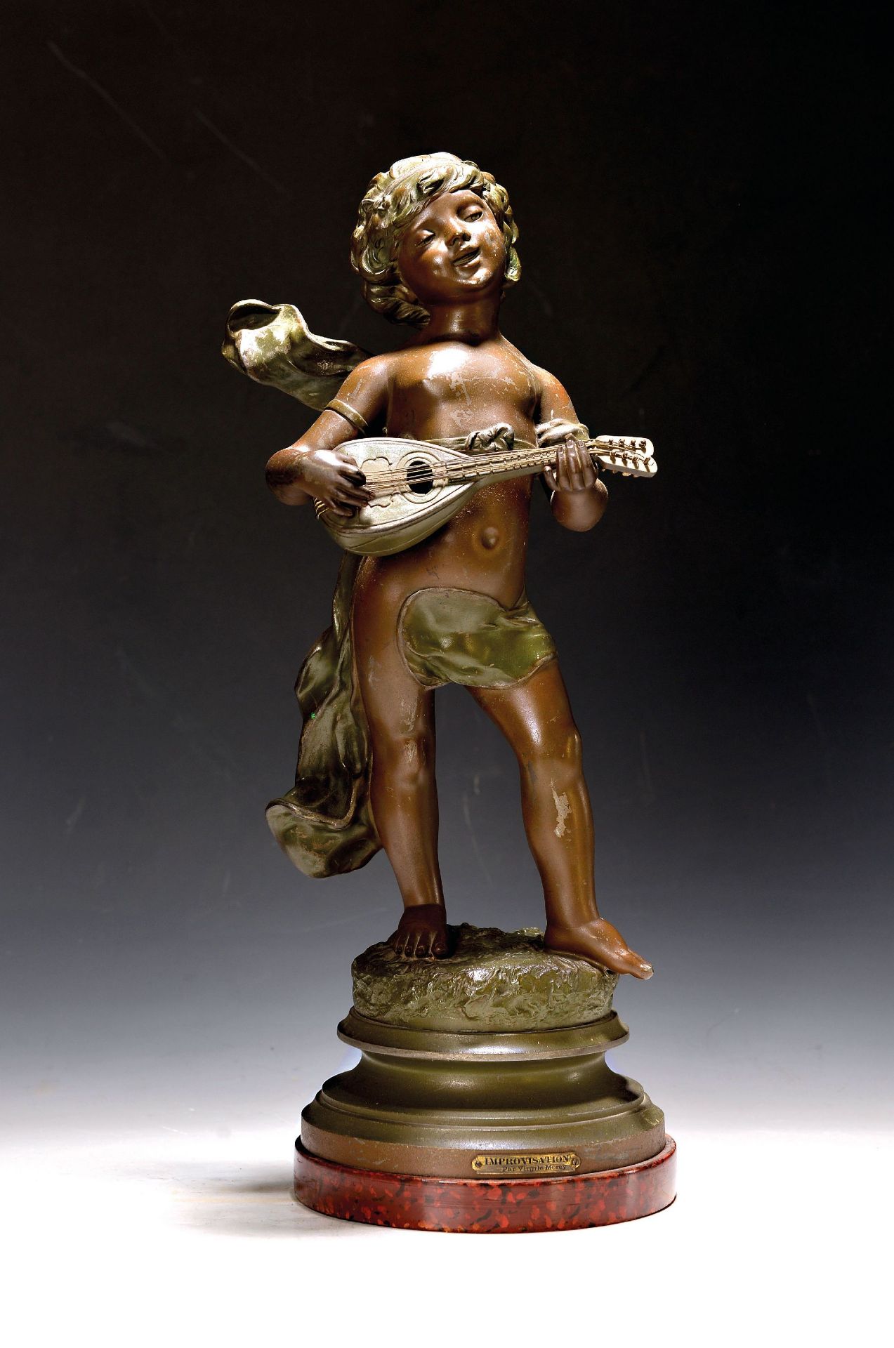 Paar Figuren, Frankreich, um 1900, Spritzguß/Regule, nach