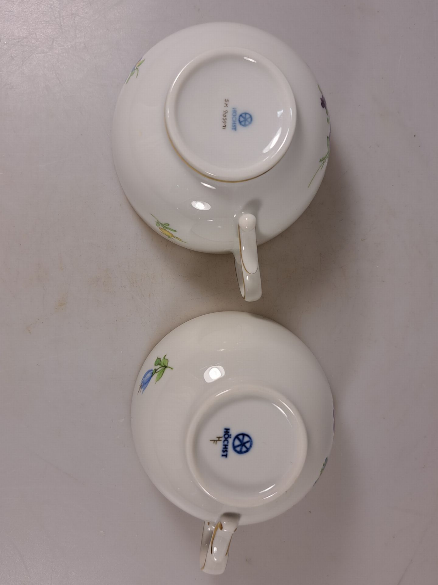Kaffeeservice, Höchst, 20. Jh., Kaffeekanne, Milchkanne, - Bild 19 aus 25