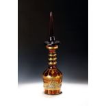 Übergroße Karaffe, Tschechien, sign. Freudleva, 20. Jh.,