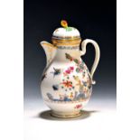 Deckelkanne, Wien, 18. Jh., Porzellan, blauer