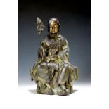 Ksitgarbha-Bodhisattva, China, 20. Jh., die Gottheit sitzt