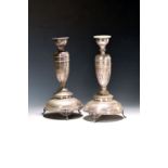 Paar Kerzenleuchter, Österreich, 1867-72, 800er-Silber,