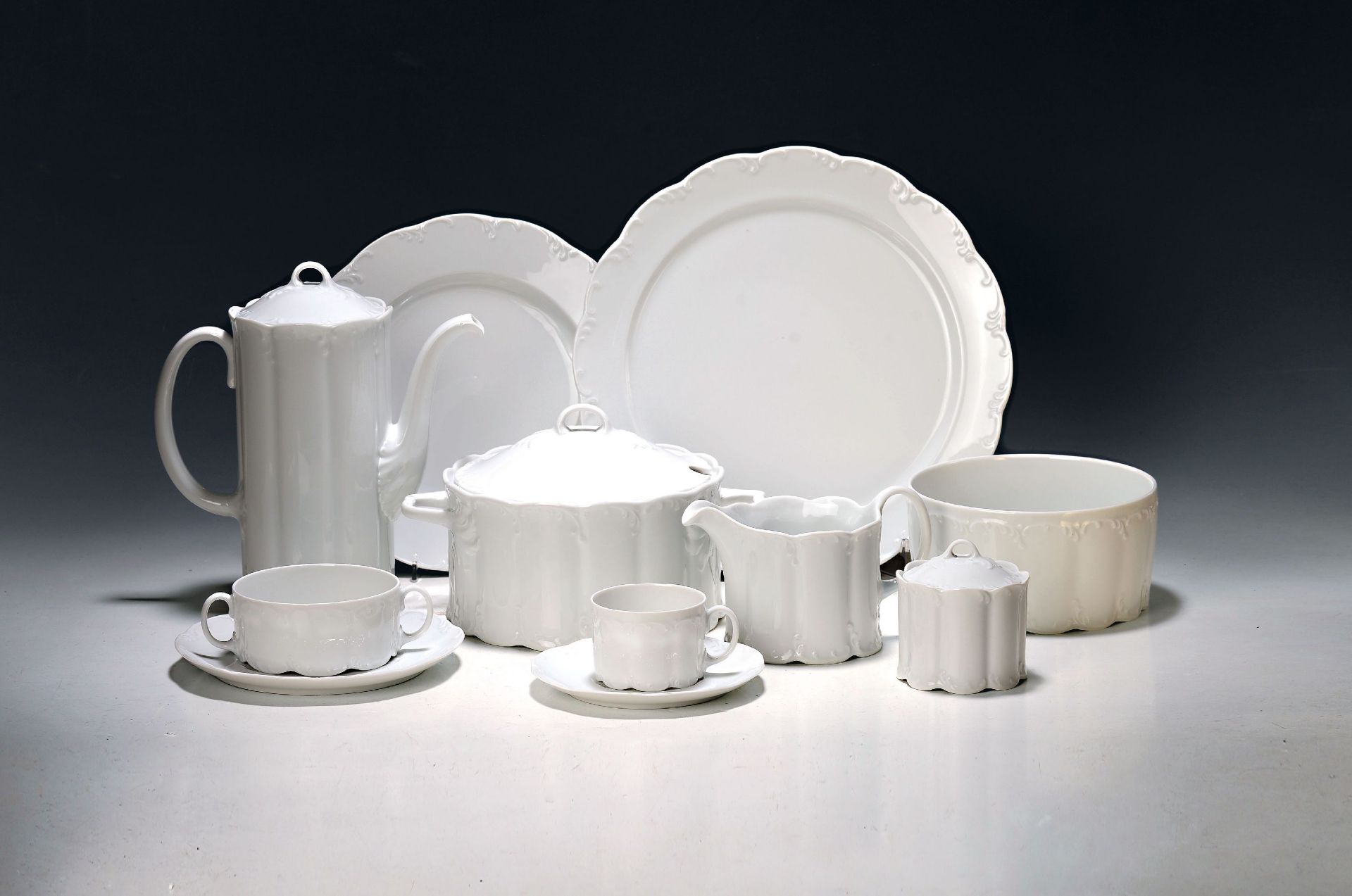 Kaffee- und Speiseservice, Rosenthal, Modell Monbijou,